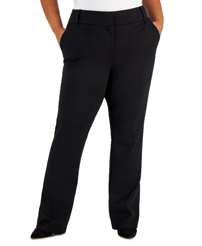 Alfani Plus Size Pressed Ponte Knit Trousers Trousers Polka Dot Cute