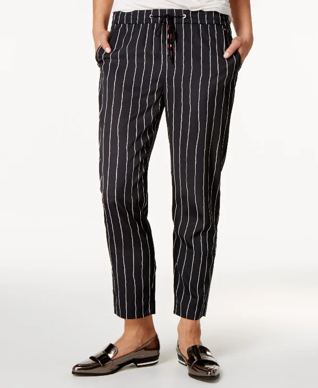Armani Exchange Striped Drawstring Trousers Trousers Fleece Cozy