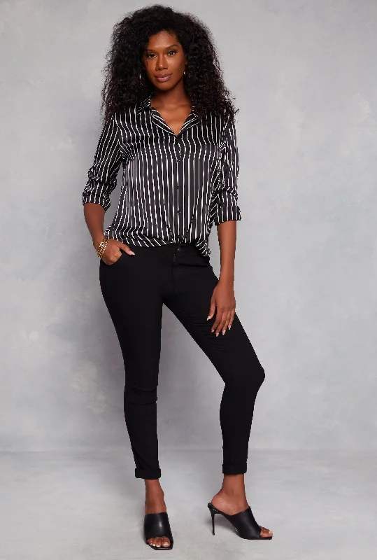 Hyperstretch Rolled Cuff Dress Pants Trousers luxurious premium