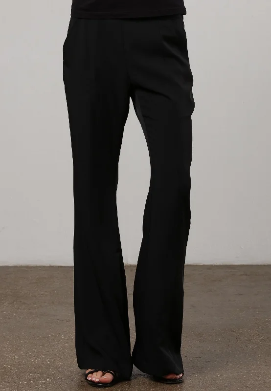 FLUX FLARE TROUSER BLACK Trousers chic elegant