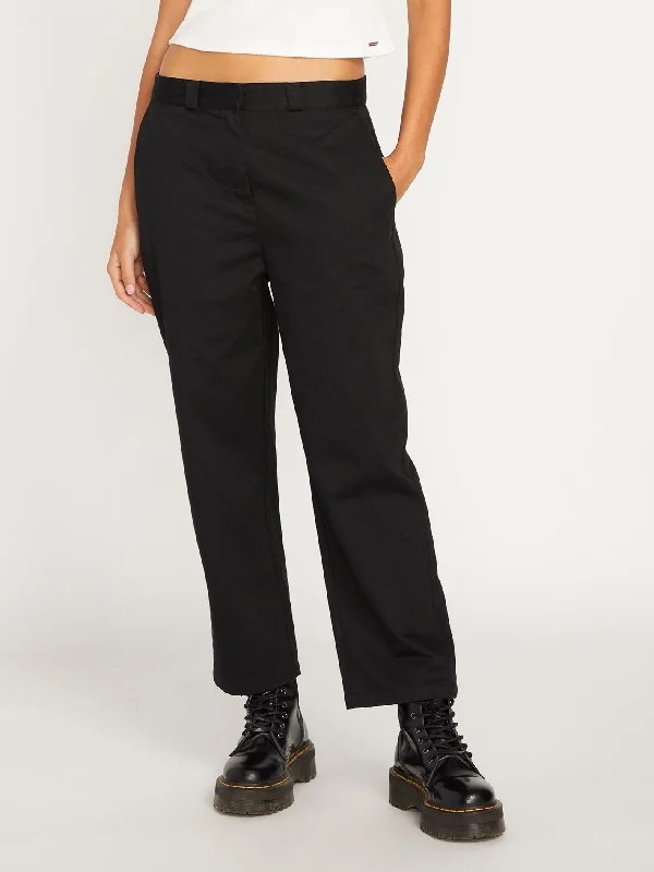 Lowstone Trousers - BLACK Trousers sophisticated sleek