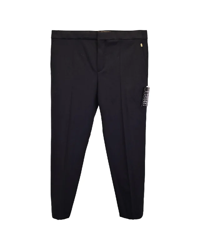 Black Wool Trousers with Impeccable Craftsmanship Trousers cozy soft