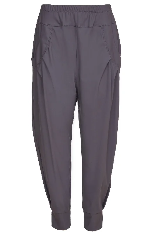 Naya 101 Antracite Grey Cuff Trousers Trousers stylish elegant