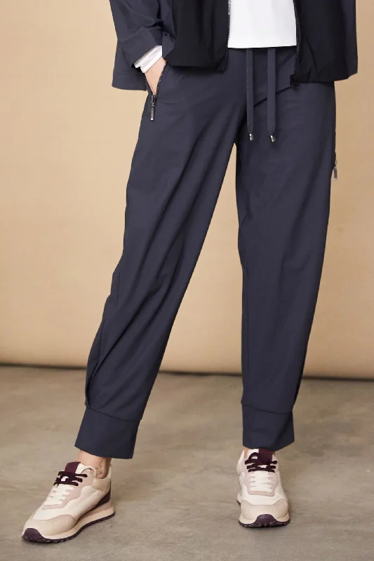 Naya 102 Antracite Grey Cuff Trouser Side Pocket & Zip Trousers Versatile Stylish