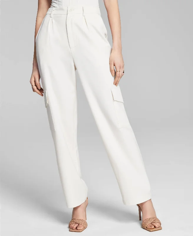 Now This Cargo Trousers Trousers Satin Smooth
