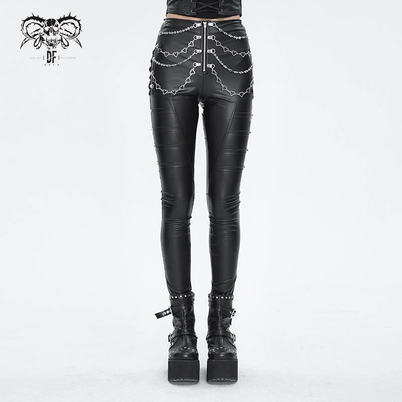 PT233 XOPT-stretchy matte leather high-waisted punk trousers for women Trousers Favorite Customer PT233 XOPT-stretchy matte leather high-waisted punk trousers for women Trousers Favorite Customer