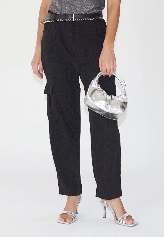 RAY BLACK CARGO TROUSERS Trousers cozy soft