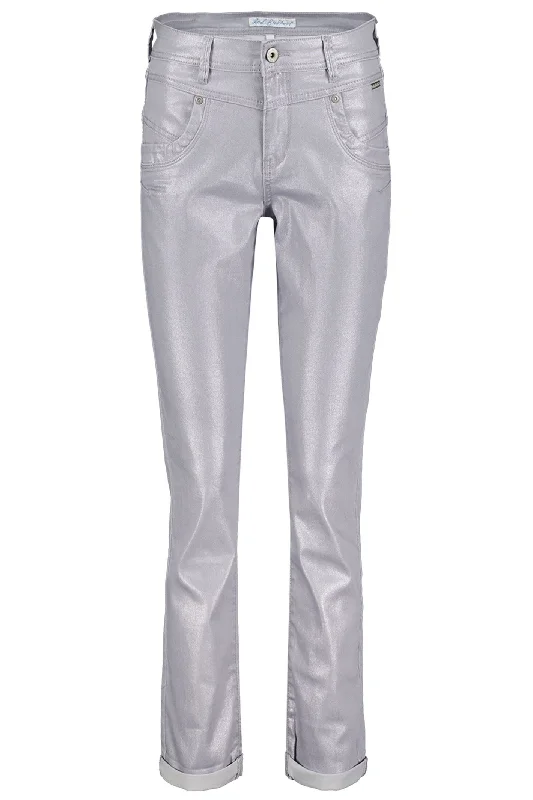Red Button SRB4289 Relax Sparkle Trouser Dark Silver Trousers Brand Named