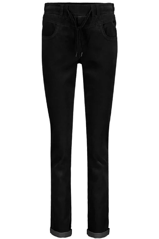 Red Button SRB4322 Tessy Velvet Trousers Black Trousers Capri Summer