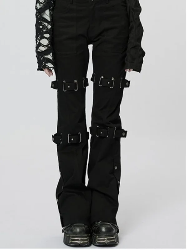 PUNK trumpet trousers【s0000001093】 Trousers Winter Warm