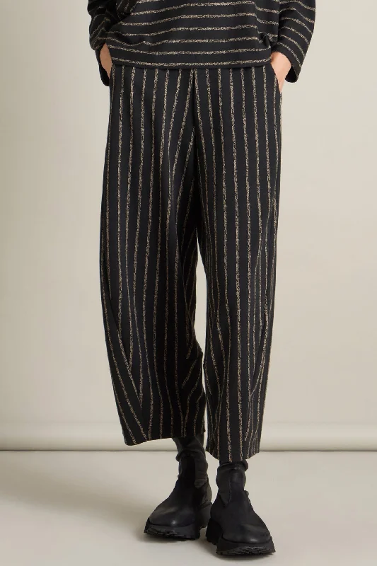 Sahara JFP5001-SBSJ Black/Taupe Broken Stripe Jersey Bubble Trouser Trousers Bridal Satin Sahara JFP5001-SBSJ Black/Taupe Broken Stripe Jersey Bubble Trouser Trousers Bridal Satin