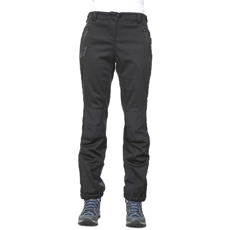 Sola - Women's Dlx Breathable Softshell Walking Trousers - Black Trousers versatile all-occasion Sola - Women's Dlx Breathable Softshell Walking Trousers - Black Trousers versatile all-occasion