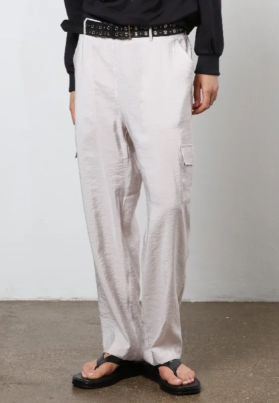 NATURAL TROUSERS STONE Trousers practical easy-care
