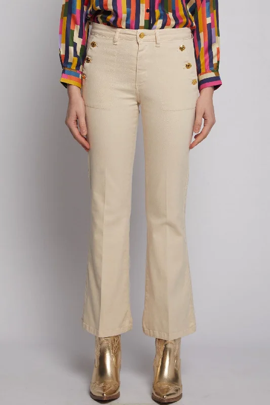 Vilagallo 32080 Dana Crudo Trouser Trousers Satin Smooth