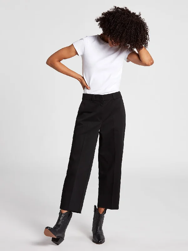 Whawhat Chino Trousers - BLACK Trousers Fleece Cozy